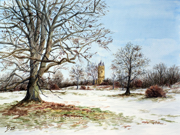 Flatowturm Winter, Potsdam