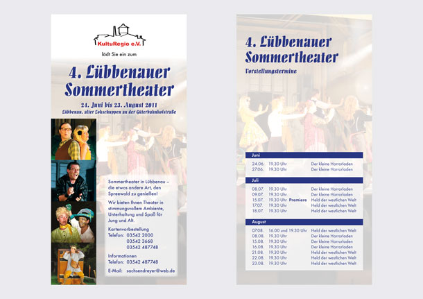 Flyer Lübbenauer Sommertheater